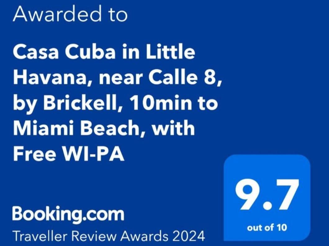 Casa Cuba In Little Havana, Brickell, Calle 8 And 10 Minutes To The Beach Free Parking Miami Exteriör bild